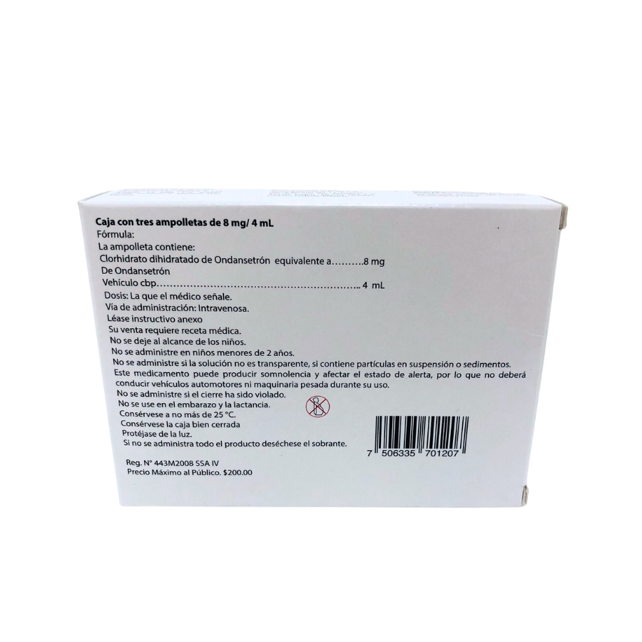 ONDANSETRON C/3 8MG/4ML HT-BLOC